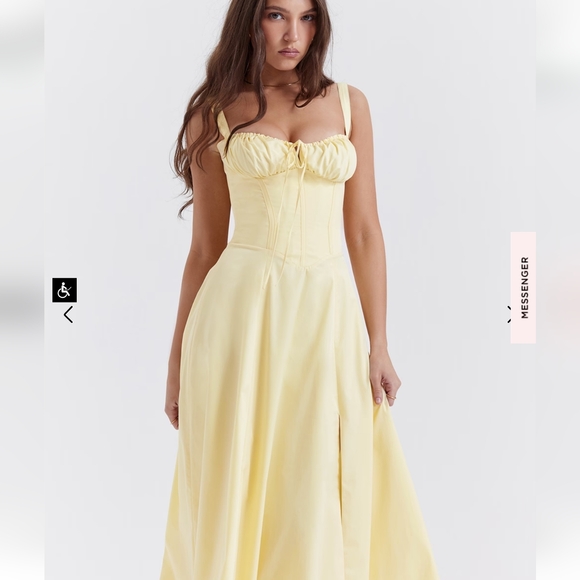 House of CB Carmen Buttercup Bustier Sundress - Picture 3 of 16